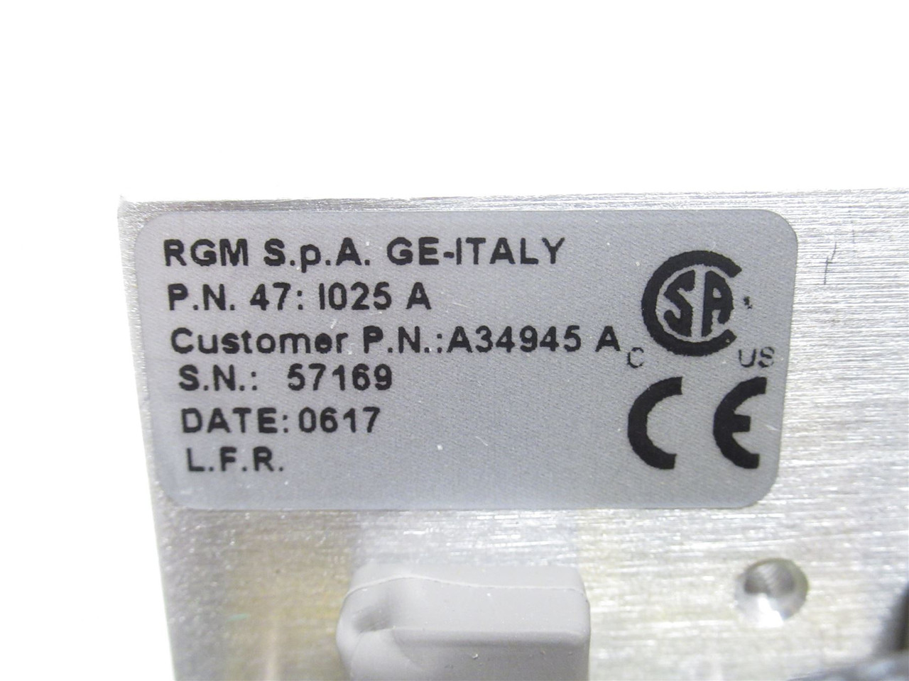 GE 47:1025A; Main Board Supply Unit ENM34945; 120VAC in