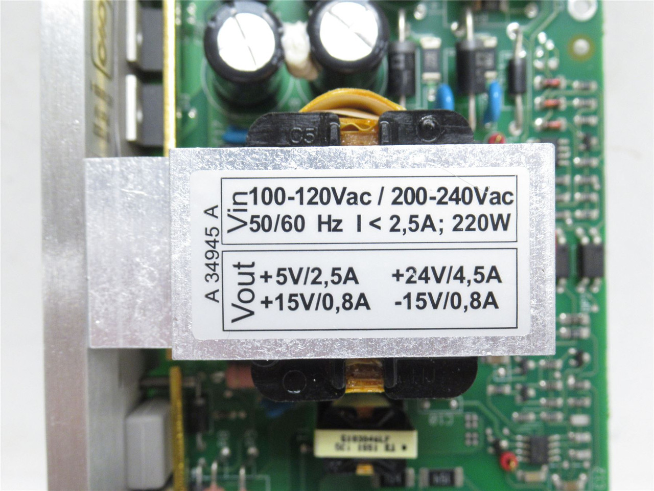 GE 47:1025A; Main Board Supply Unit ENM34945; 120VAC in