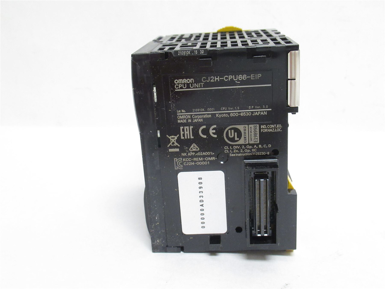 Omron CJ2H-CPU66-EIP; PLC Controller CPU Unit; V1.5