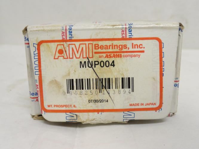 AMI MUP004; Pillow Block Bearing; 20mm ID; 2-Bolt