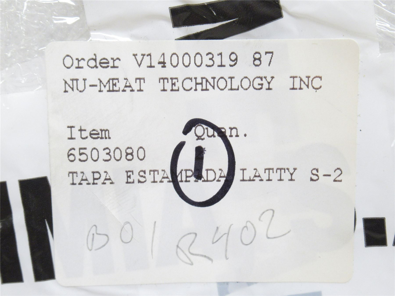 Metalquimia 6503080; Pump Cover; SS; 1-3/16" Shaft; 10"OD