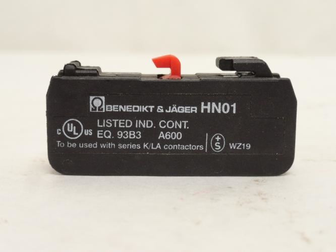 Benedict & Jager HN01; Contact Block; 10 Amps; 690VAC; 1-NO