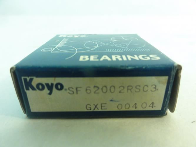 Koyo 62002RSC3; Ball Bearing; 10mm ID; 30mm OD; 9mm Width