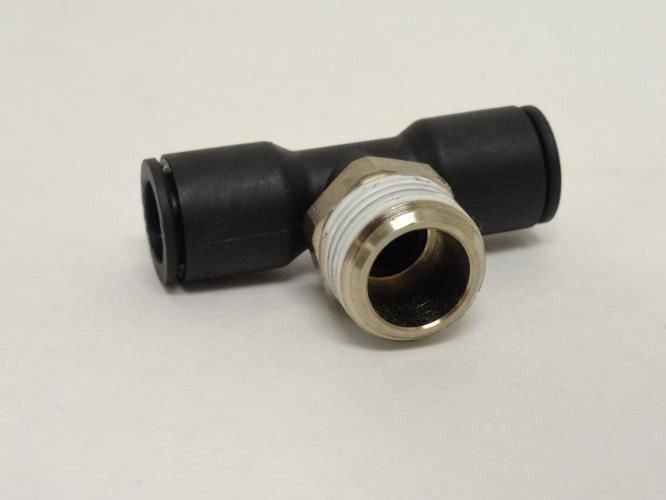 Legris 3108 12 21; Male Branch Tee; 12mm Tube x 1/2BSPT