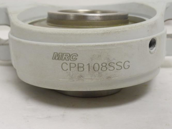 MRC CPB108SSG; Pillow Block Bearing 1-1/2 ID; NO ZERK