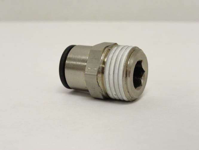 Legris 3101 12 21; Lot-6 Brass Connector; 12mm Tube x 1/2BSPT