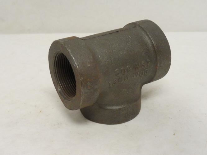 Industry-Std 1LBX8; Malleable Iron Tee; 1-1/2FNPT; Class: 300