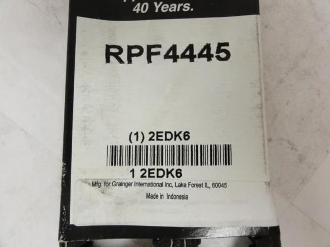 Bando 2EDK6; Auto V-Belt; Industry Number RPF4445