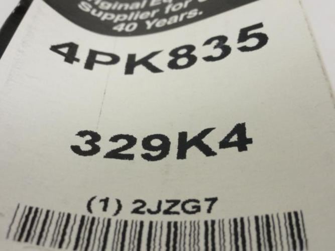 Bando 2JZG7; Serpentine Belt; 32.9" Long; Number 329K4