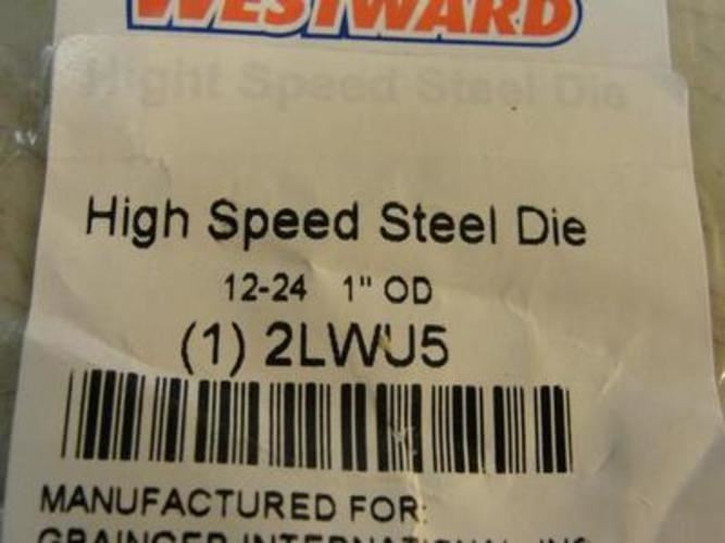 Westward 2LWU5; Round Solid Die; 12-24; Right Hand