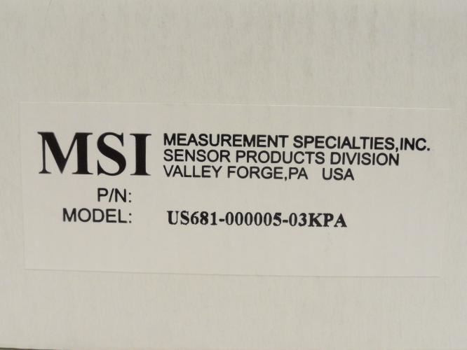 MSI US681-000005-03KPA; Pressure Transmitter