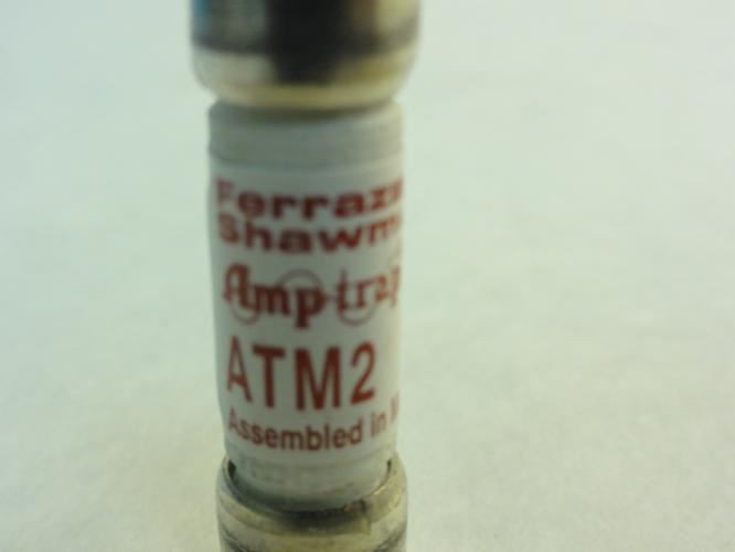 Ferraz ATM2; Lot-8 Fuse; 2A; 600V 13/32"OD x 1-1/2"L