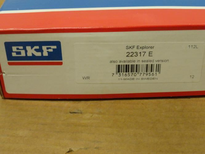 SKF SAF 22317; Pillow Block Roller Bearing 85mm ID; Two-Bolt