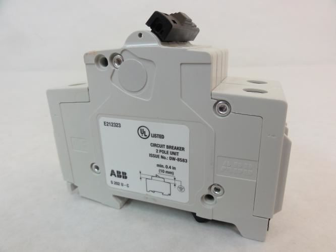 ABB S202U-C10; Circuit Breaker; 2P; 10A; 240VAC