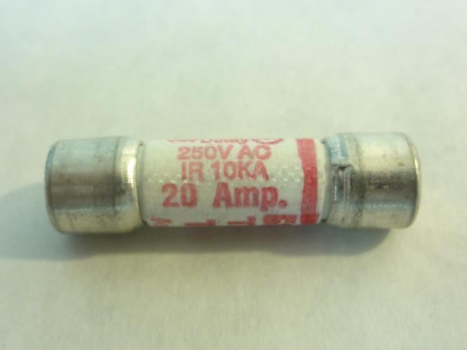 Ferraz TRM20; Lot-2 Fuse; 20A; 250V 13/32"OD x 1-1/2"L