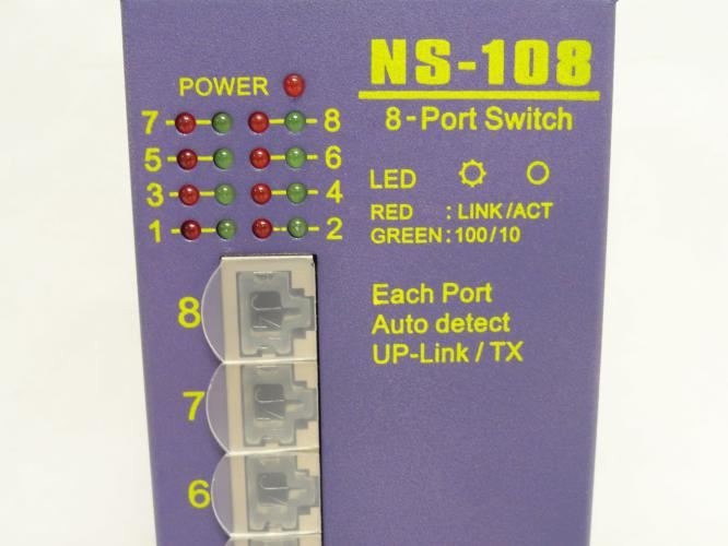 ICP NS-108; Industrial Ethernet Switch; 8-Port