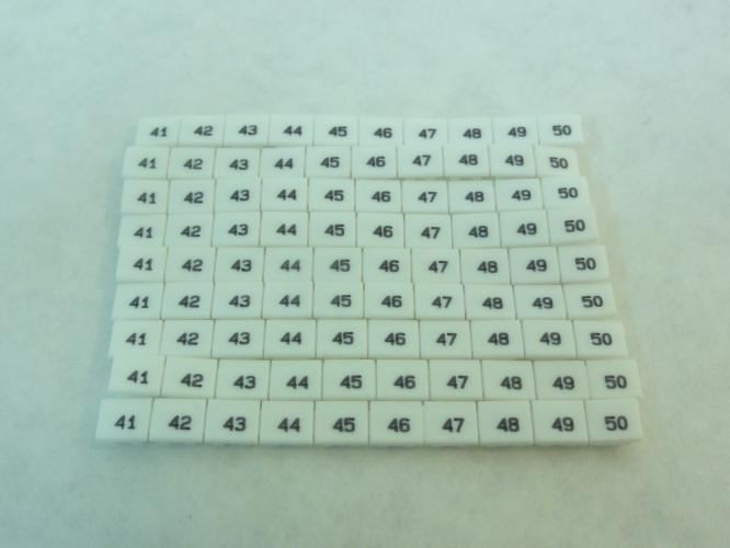 Altech MT2/H-41-50; Lot-9 Marking Tags; Nos 41-50