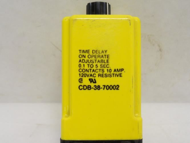 Potter&Brumfield CDB-38-70002; Time Delay Relay; 0.1-5s; 120VAC