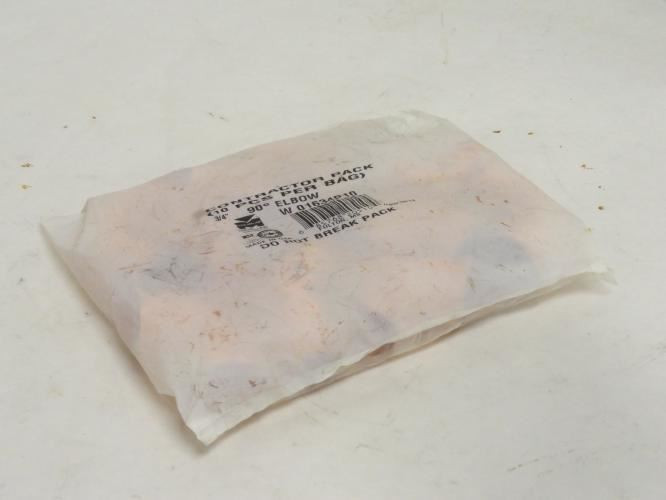 Mueller W01634P10; Bag-10; Wrot Copper Elbows 90Deg; 3/4" C x C
