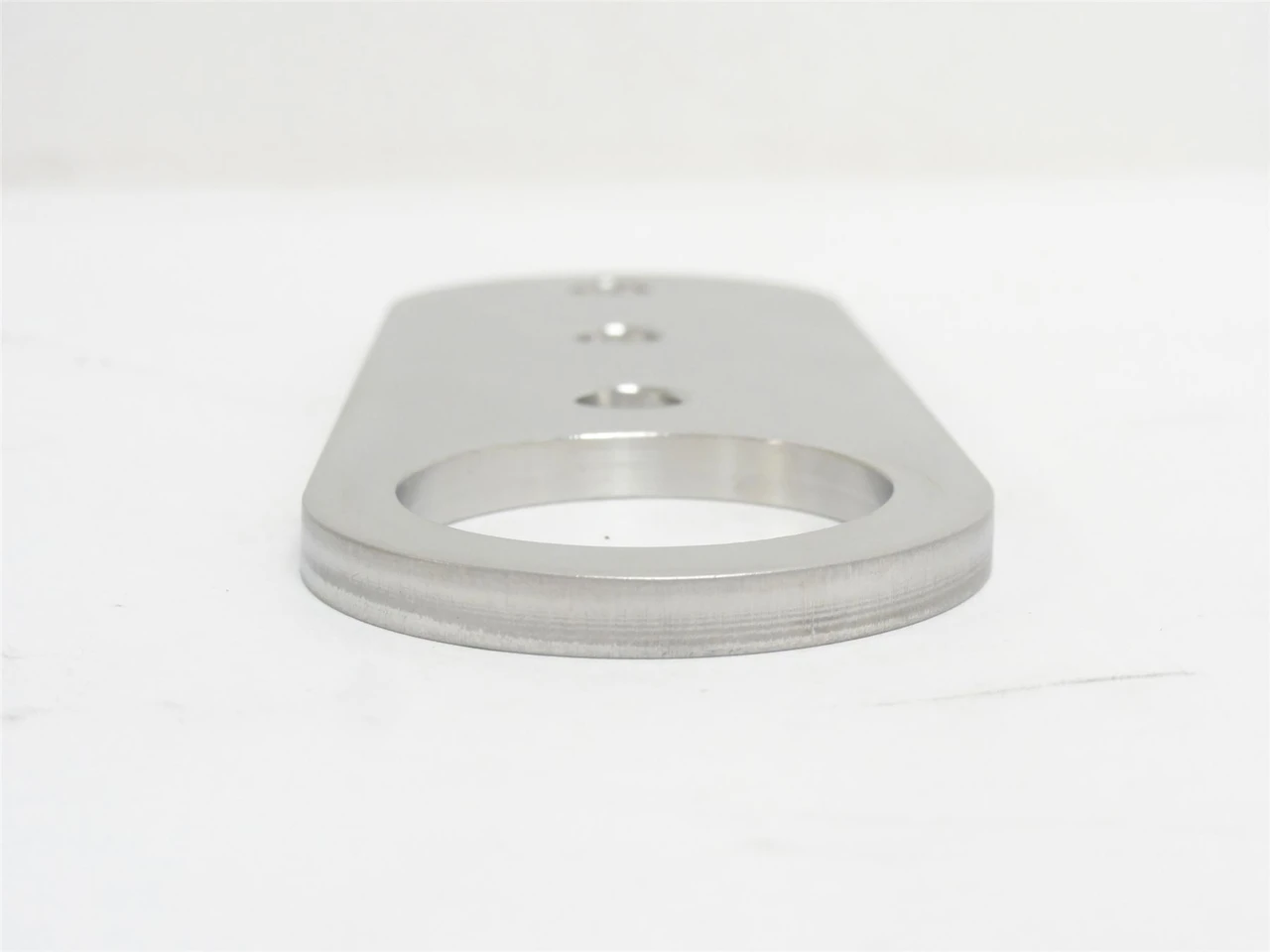 Marel 4263084; Knife Slicer Plate; SS; 4-7/8" Long; 1-3/4" W