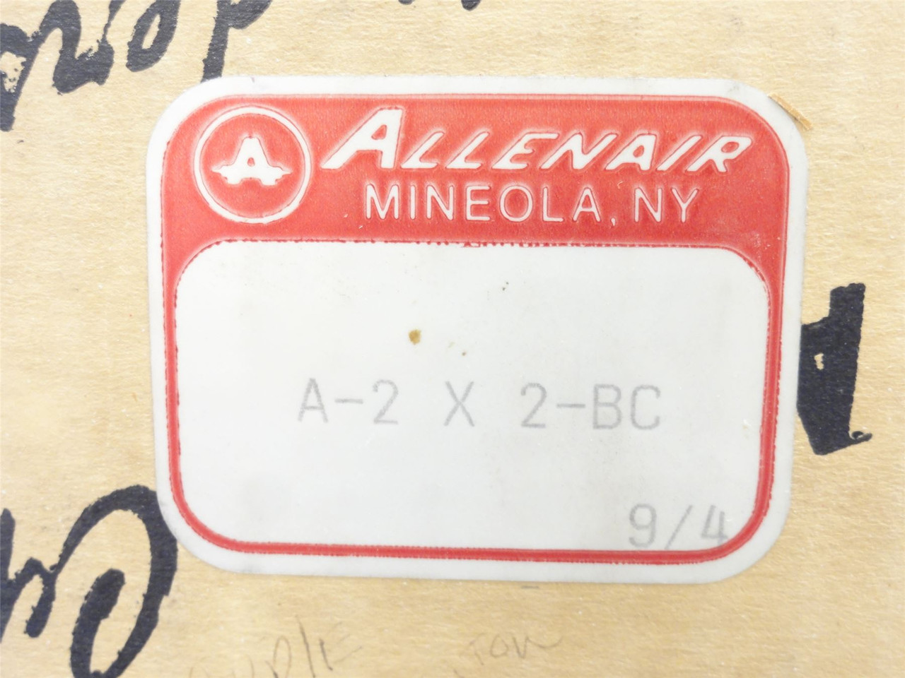 Allenaire A-2X2-BC; Brass Air Cylinder; 2"ID x 2" Stroke