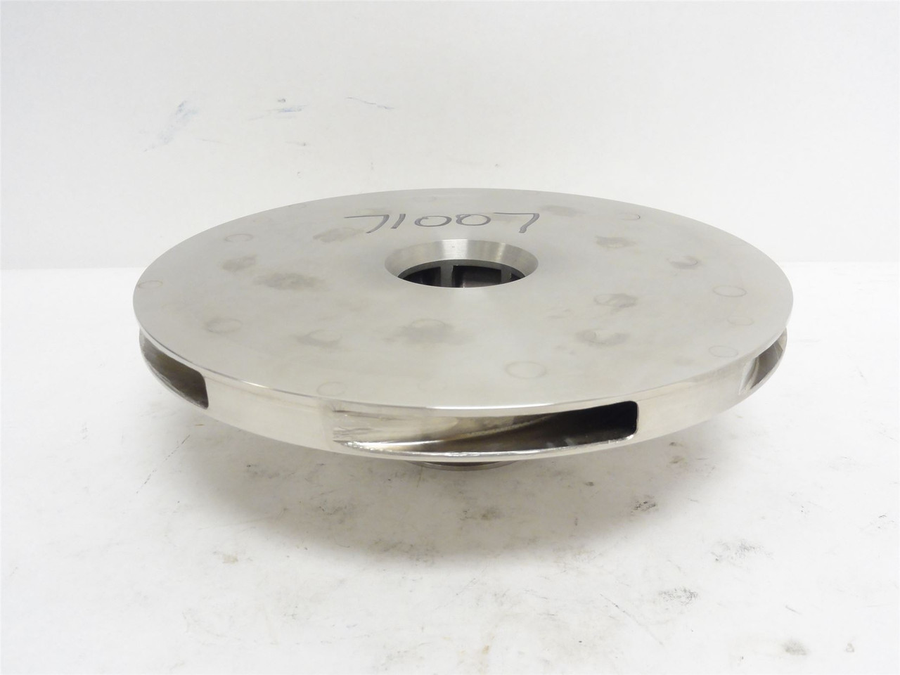 Alfa Laval 71007; Splined Shaft Pump Impellor; SS; 8-5/8"OD