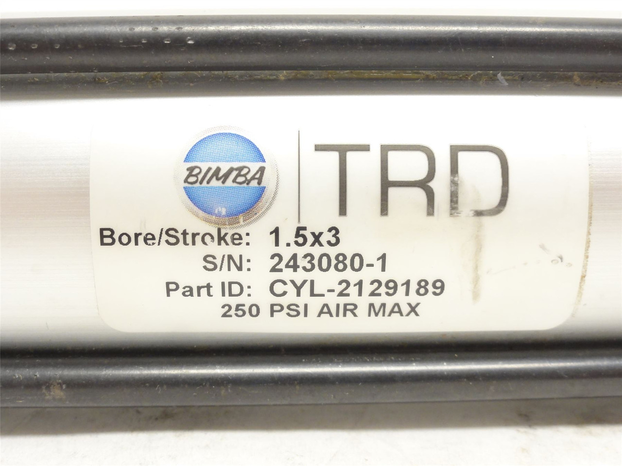 Bimba CYL-2129189; Air Cylinder; 1-1/2"ID x 3" Stroke; 250PSI