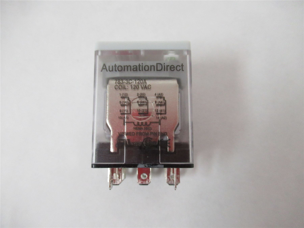 Automation Direct 783-3C-120A; Relay 15A 3PDT Coil: 120VAC