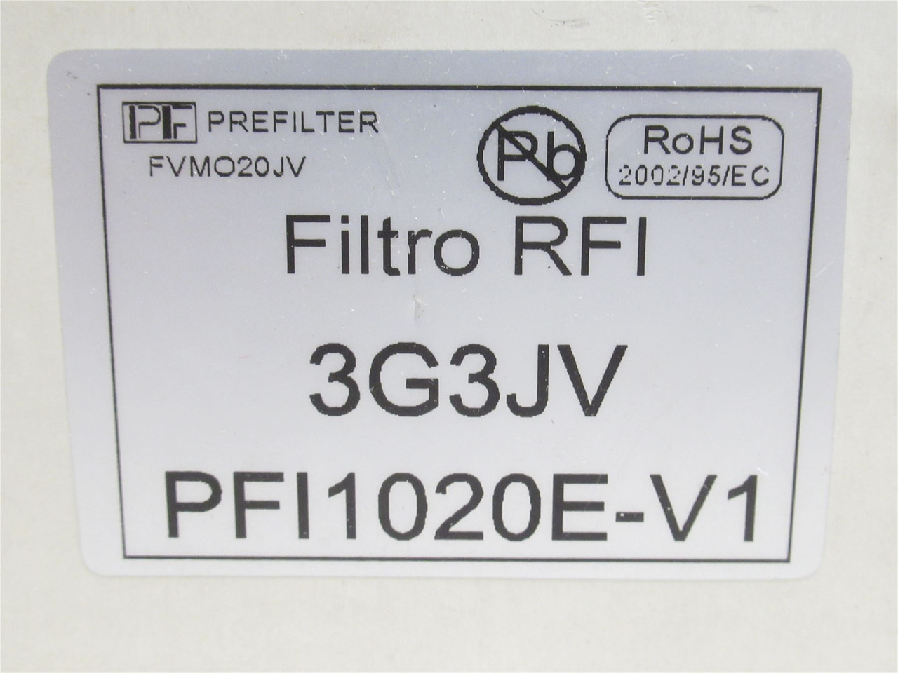 Pre-Filter 3G3JVPFI1020E-V1; Power Supply Filter; 110/250VAC
