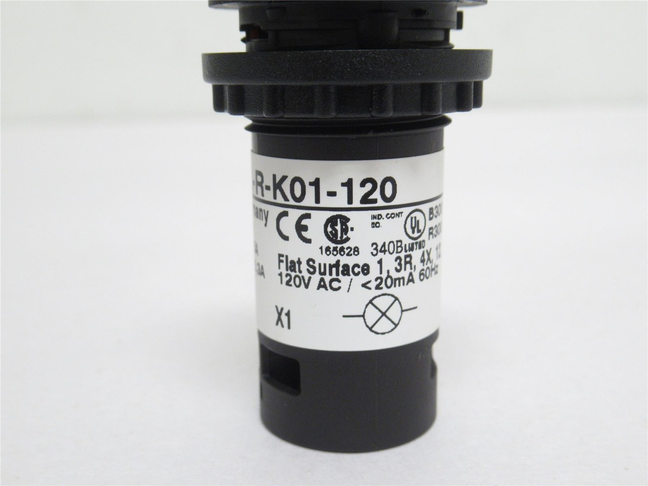 Eaton C22S-DL-R-K01-120; Illuminated Push-Button; 120VAC; Red