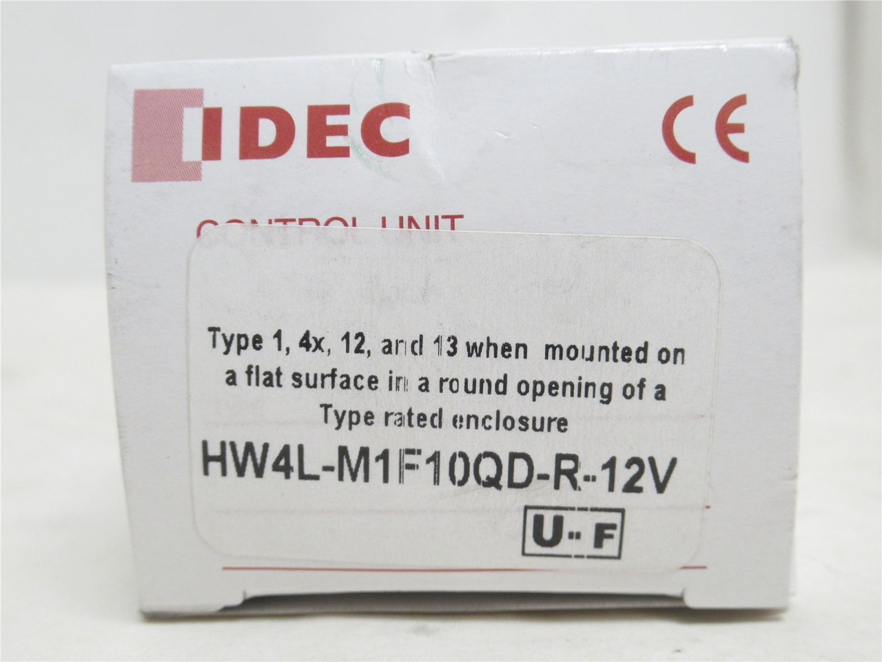 Idec HW4L-M1F10QD-R-12V; Illuminated Push-Button; Red; 240V
