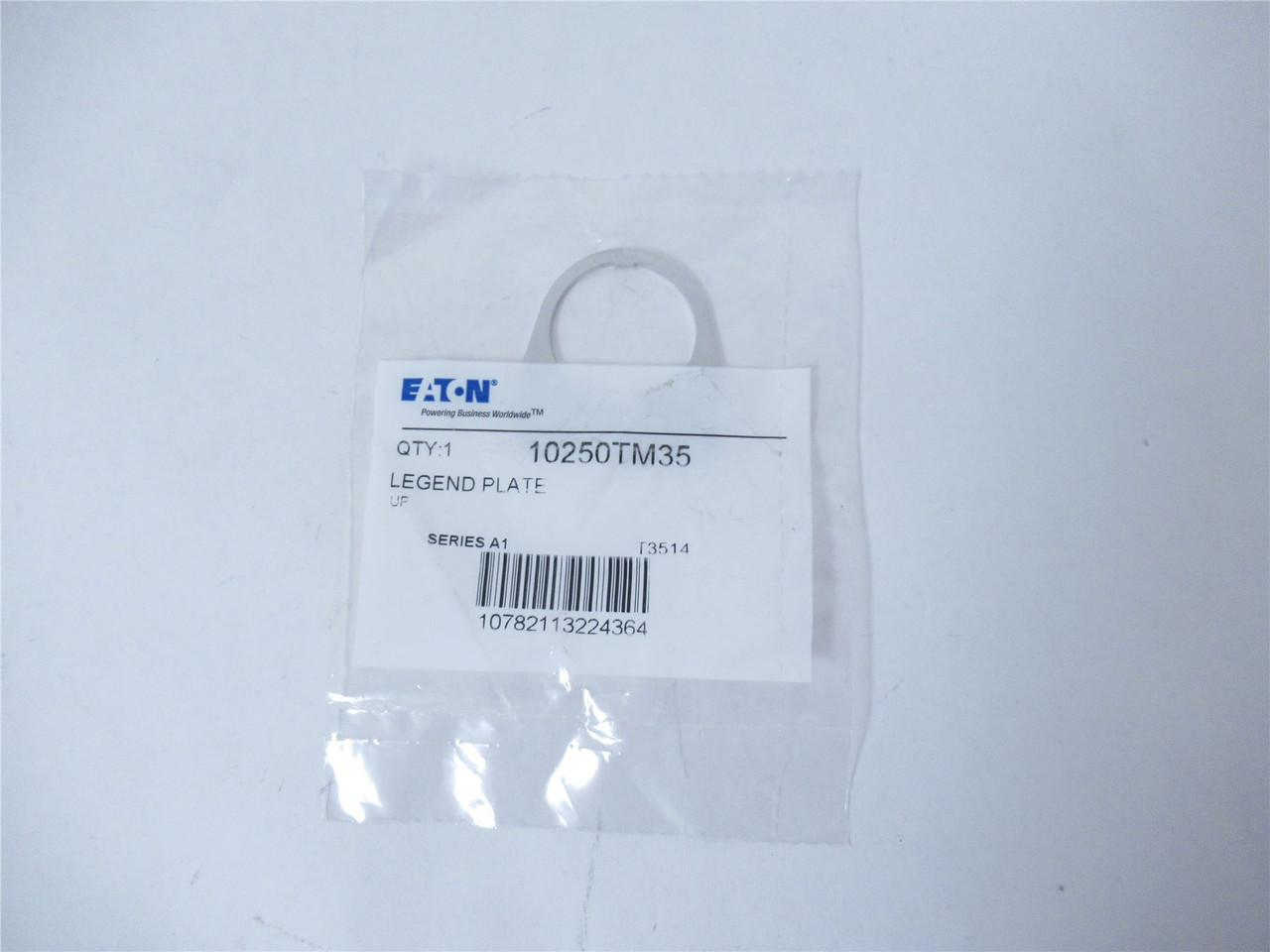 Eaton 10250TM35; Pushbutton Legend Plate "UP" 1.75"H x 1.75"W