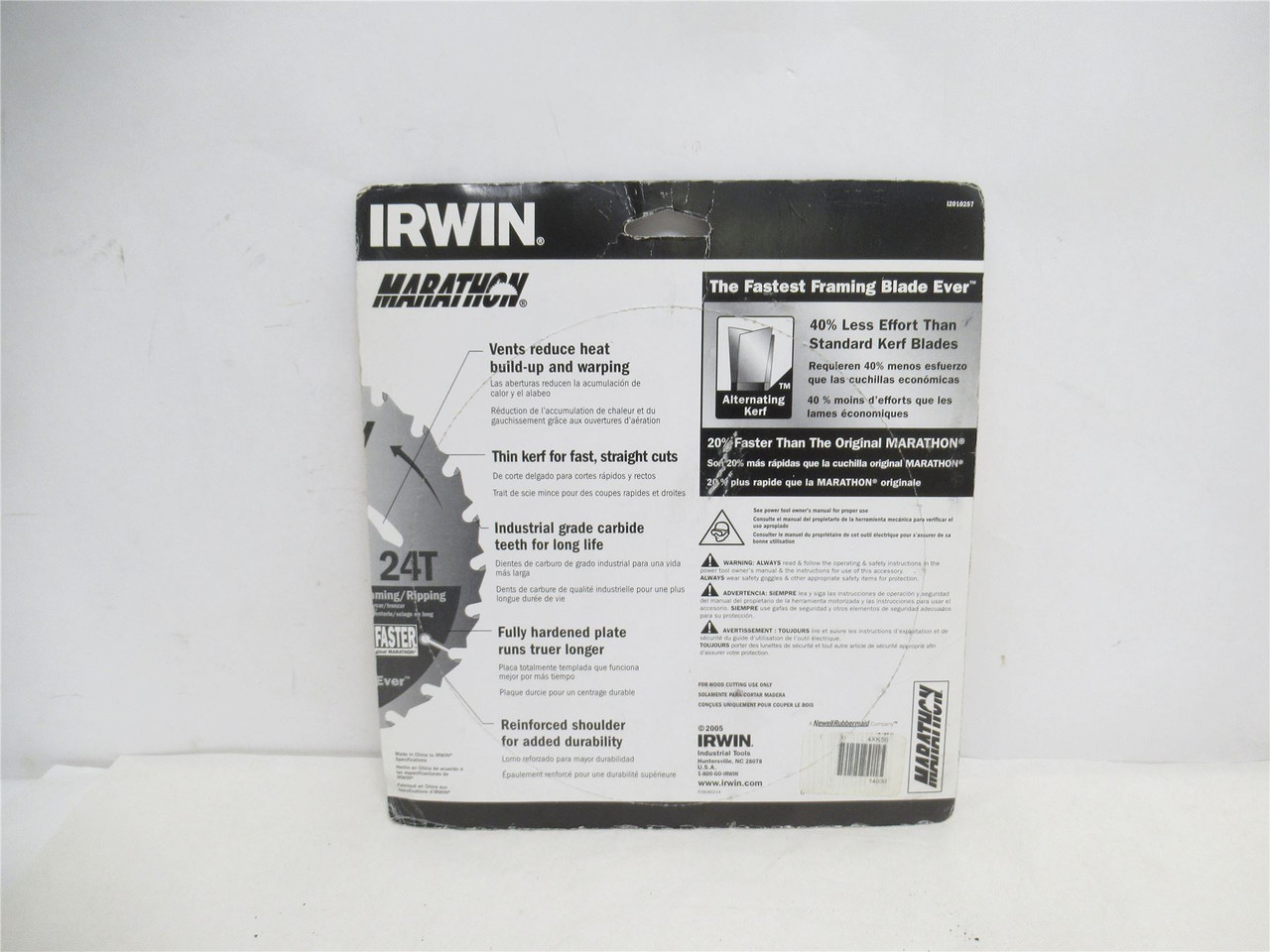 Irwin 14030; Framing/Ripping Saw Blade 4XK56; 7-1/4" OD