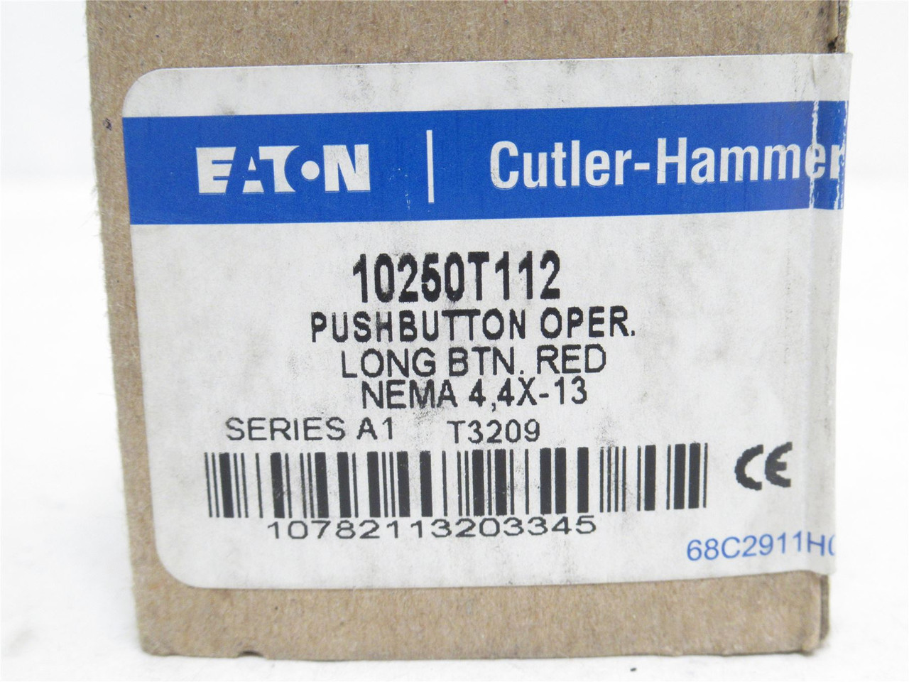 Eaton 10250T112; Switch Actuator; Long Button;  Red; 30mm