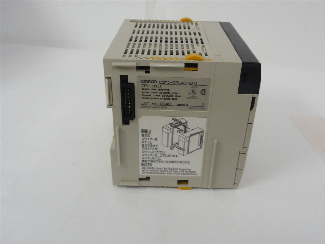 Omron CPU43-V1; CPU Machine Control - W/16 Point Input; 24 VDC