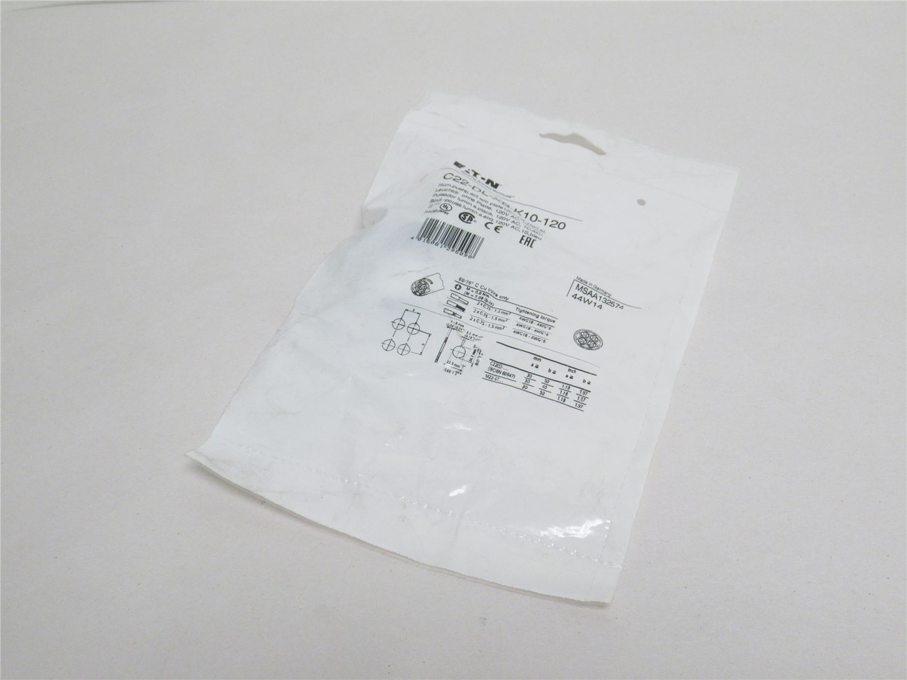 Eaton C22-DL-XB-K10-120; Illuminated Push-Button; 120V; 1-NO