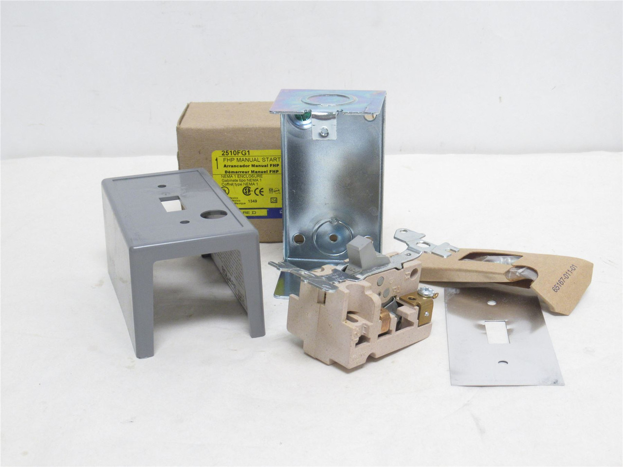 Square D 2510FG1; Manual Toggle Starter 16A; 1P; 1HP; 277VAC