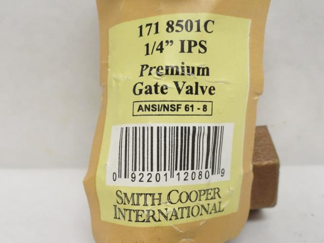 SCI 171 8501C; Premium Bronze Gate Valve 1/4FNPT; 200WOG