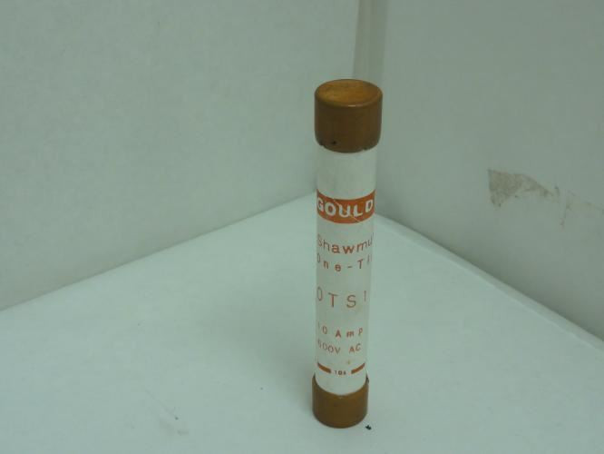 Gould OT10; Class K5 One Time Fuse; 10A; 600VAC
