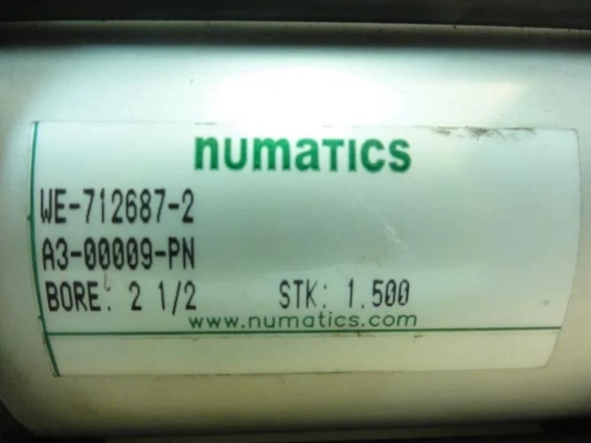 Numatics A3-00009-PN; Air Cylinder; 2-1/2"ID; 1.5" Stroke