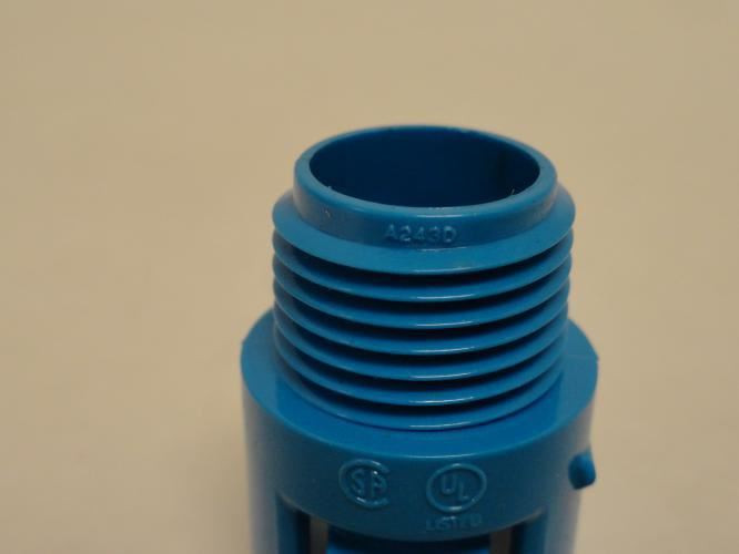 T&B A243D-5; Lot-5; Threaded Male Adapter; ENT; Size: 1/2"