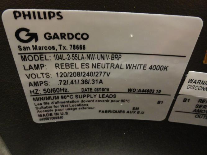 Philips 104L-2-55LA-NW-UNIV-BRP; Performance Sconce LED; 4000K