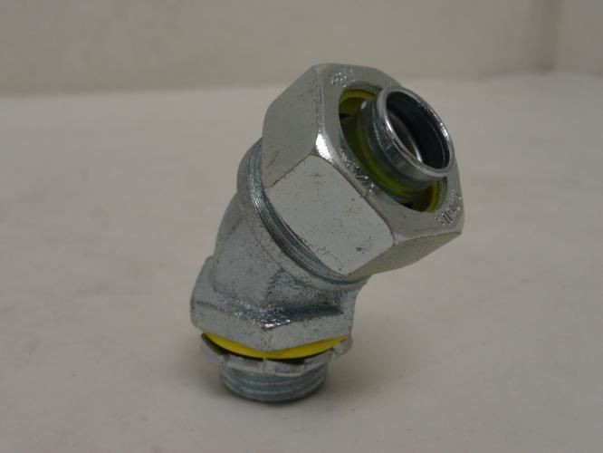 Hubbell 3562; Insulated Connector 45Deg Elbow; 1/2"