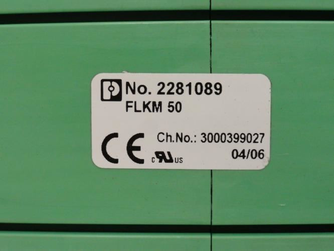 Phoenix Contact 2281089; Terminal Block FLKM 50; 1A 125V Nominal