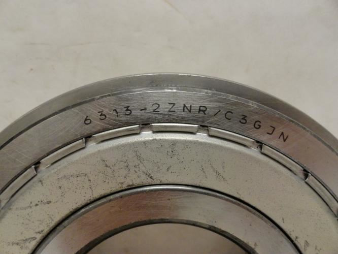 SKF 6313-2ZNRJEM; Ball Bearing 65mm ID x 140mm OD x 33mm Wide