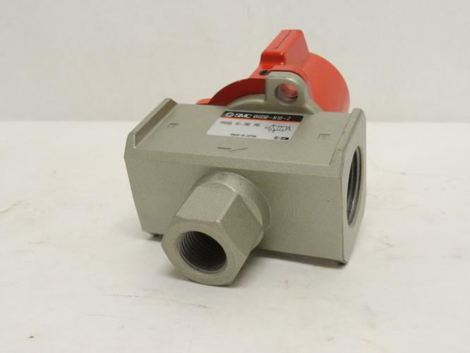 SMC VHS50-N10-Z; Lockout Hand Valve; 3-Port; 3/4NPT