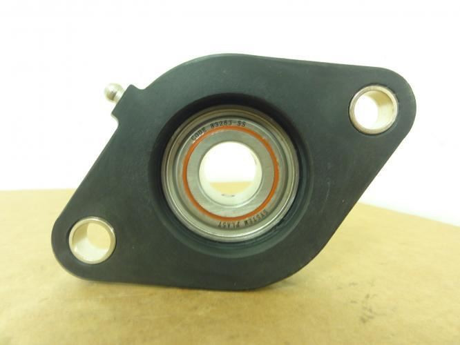 System Plast UCFH204-20M-SS; Flanged Bearing; 20mmID; 2-Bolt;SS