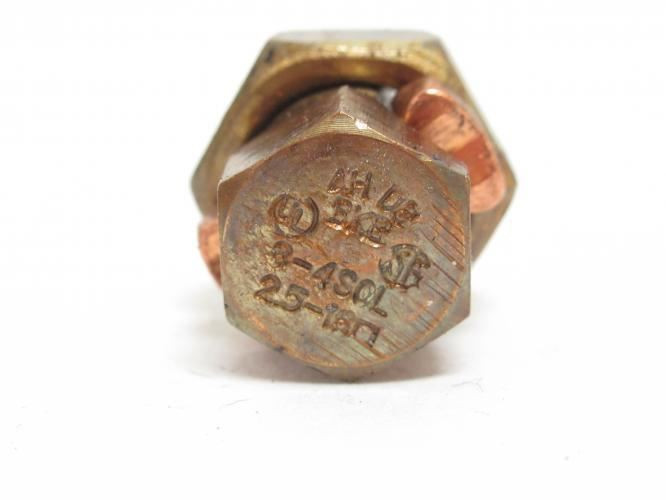 T&B 4H; Lot-2 Bronze Alloy Split-Bolt Connectors; 8 AWG Solid