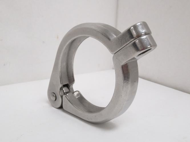 MFG- DX13ILB400; Single Bolt Clamp; SS-304 Missing Bolt; 4"