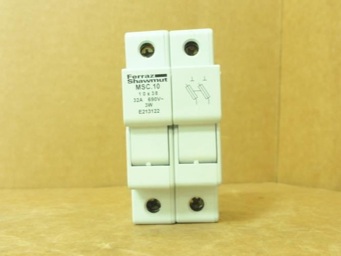 Ferraz 24212-G; Fuse Holder Block; 32A; 2P; 690VAC; MSC.10